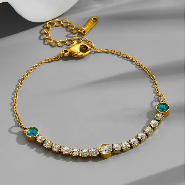 Diamond set color guaranteed bracelet 94