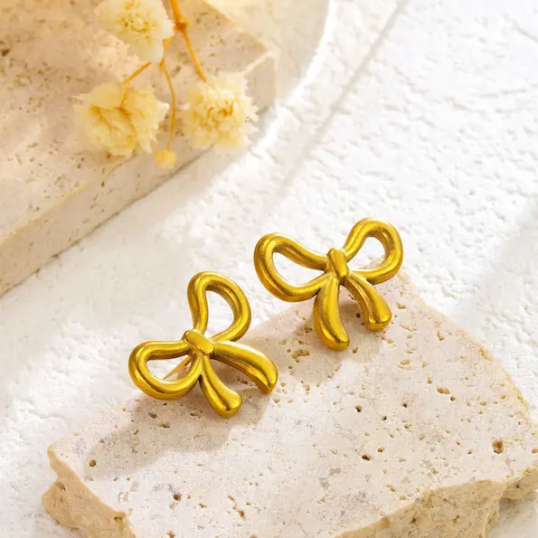 Bow tie color guaranteed earrings 8