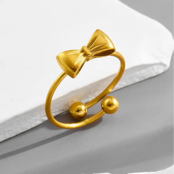 Adjustable bow tie color guaranteed ring 27