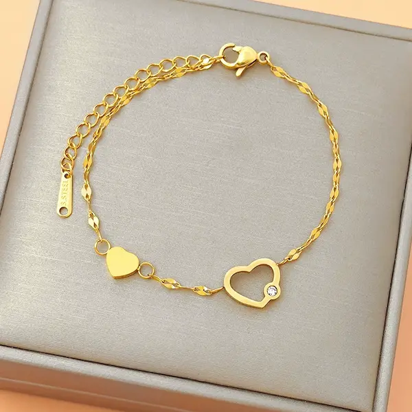 Ethereal heart shaped color guaranteed bracelet 50