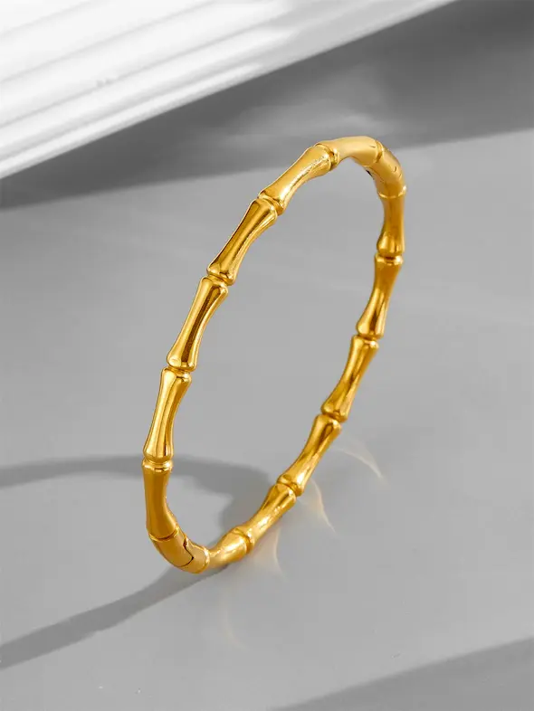 Bamboo join gold color guaranteed bracelet 109