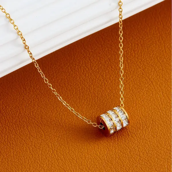 Small waist gold color guranteed necklace 168
