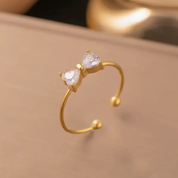 Zircon bow color guaranteed ring 247
