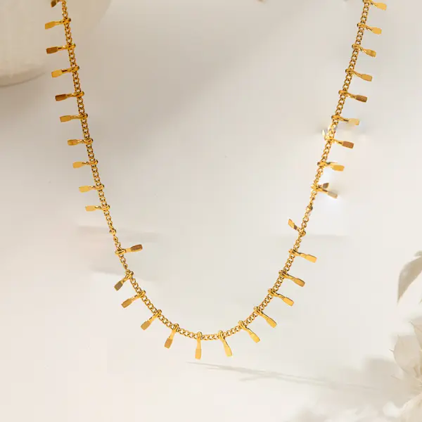 Gold Y necklace color guaranteed 270