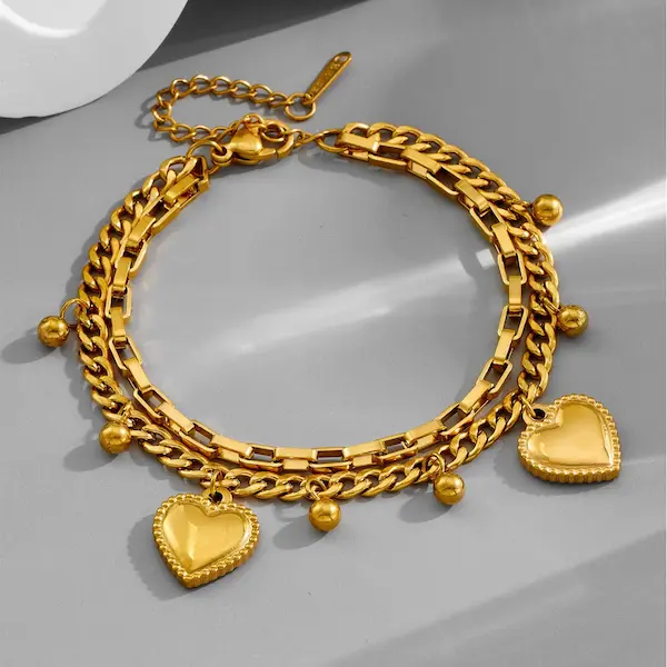 Double layer love color guaranteed bracelet 278