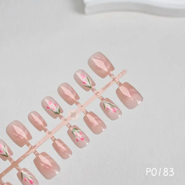 30 pieces tulip fake nails 349