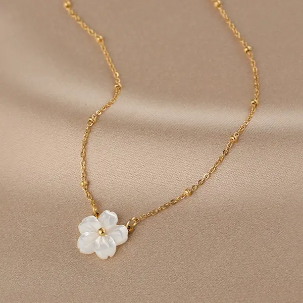 shell flower color guaranteed necklace 371