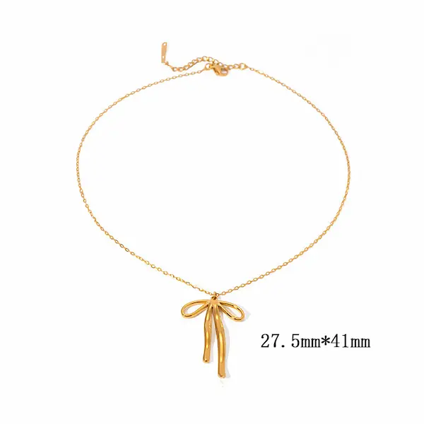 Bow tie color guaranteed necklace 421