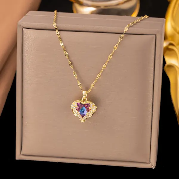 Heart of the ocean color guaranteed necklace 424