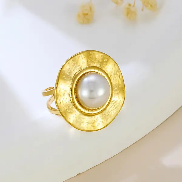 Pleated Ring Bead color guaranteed ring 487