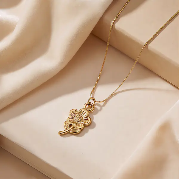 Luxury Sunflower color guaranteed necklace 492