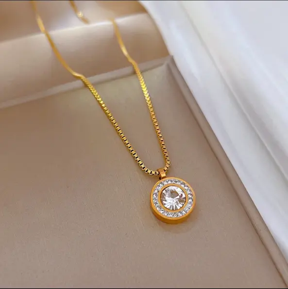 Diamond ring color guaranteed necklace 477