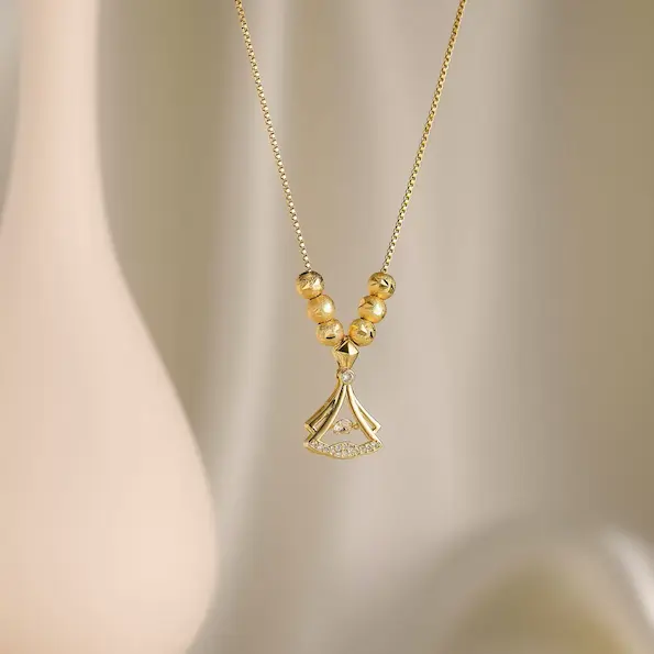 Ginkgo bead color guaranteed necklace 508